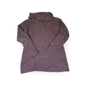 Columbia Sportswear Women's M Purple‎ Speckled Knit Turtleneck Sweater